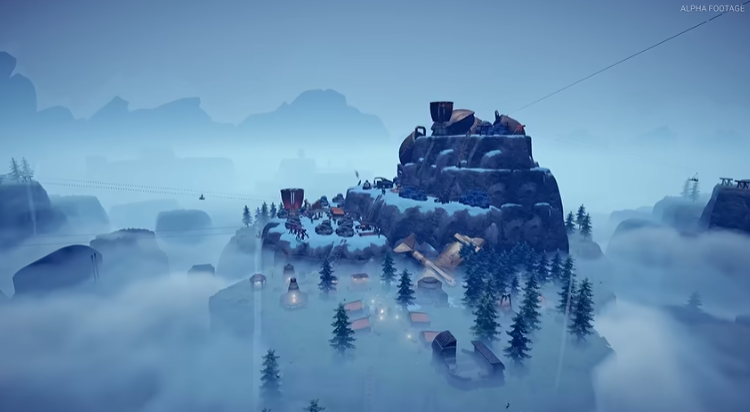 Above mountain colony